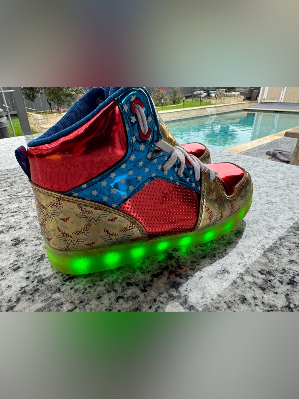 jcpenney Red Blue Gold Light-Up Kids Sneakers
